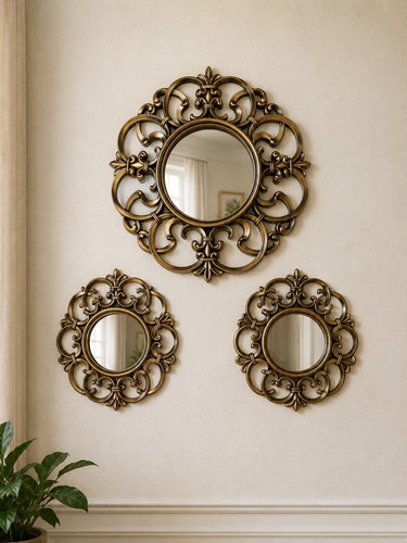 Set specchi parete - set, 3