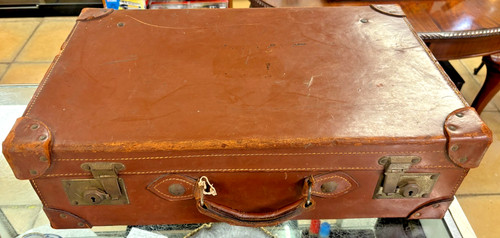 Valigia vintage pelle - vintage,