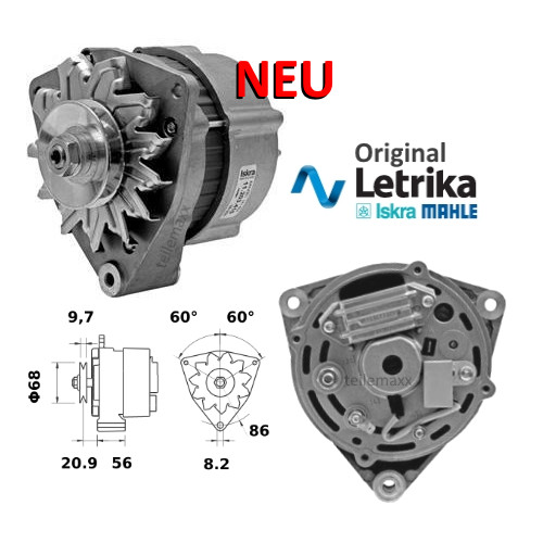 Letrika alternatore per claas - per,