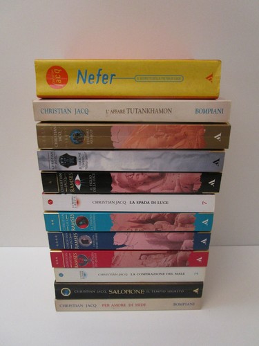 Lotto libri christian jacq - lotto,