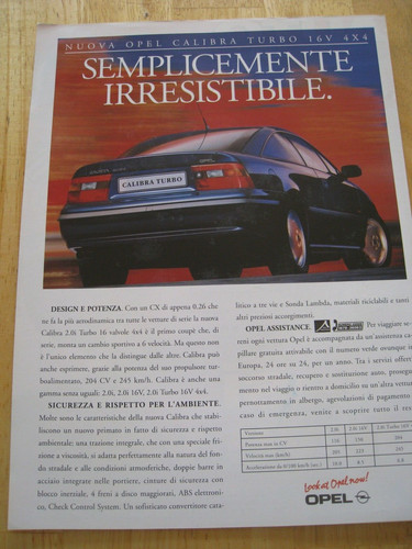 Nuova opel calibra - opel,