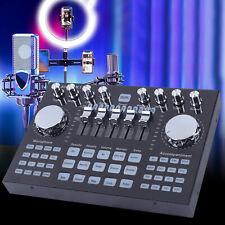 Mixer Audio Scheda Audio Console con 27 Effetti Sonori, Ingresso Bluetooth USB