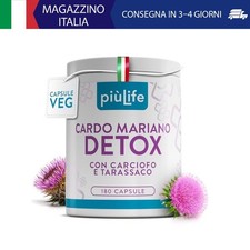 Cardo Mariano Tarassaco E Carciofo 180 Capsule PiùLife, 2 Al Giorno, 400mg Silim
