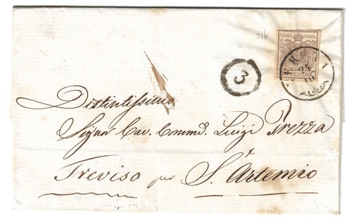 1855 lombardo veneto lettera - 1855,