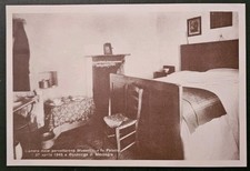 Cartoline Camera dove pernottarono Mussolini e la Petacci 27/04/1945  Bonzanigo 