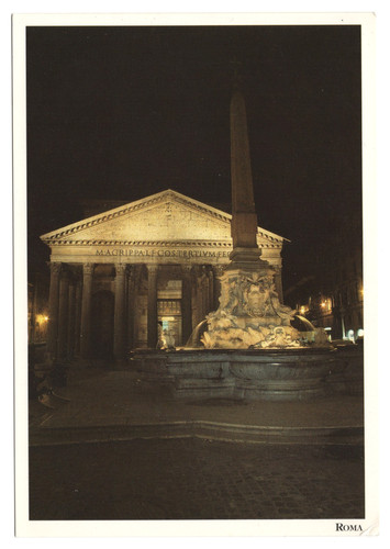 Roma pantheon illuminato - roma,