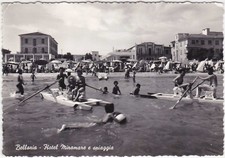 BELLARIA - RIMINI - HOTEL MIRAMARE E SPIAGGIA - VIAGG. 1956 -233-