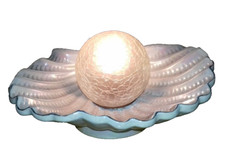 CERAMIC TABLE LAMP OPEN SHELL