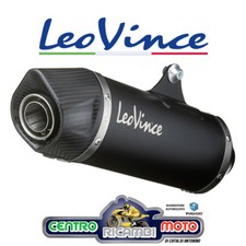 Scarico Terminale Marmitta LeoVince SBK INOX Nero HONDA CRF 1000 L AFRICA TWIN