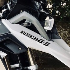 n.2 Adesivi Nero compatibili con Becco Anteriore Moto BMW R 1200 GS