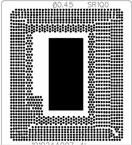 Stencil laser 4770hq - stencil, sr1zw