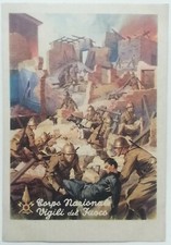 CARTOLINA CORPO NAZIONALE VIGILI DEL FUOCO POMPIERI SERVIZI ANTINCENDI POSTCARD