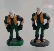 1998 Kenner Small Soldiers Mini Micro 1"Figure Major Chip Hazard Attack Zone 2pz