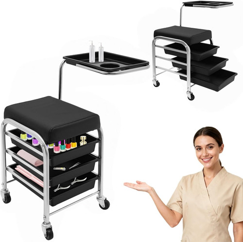 Carrello per manicure con - carrello,