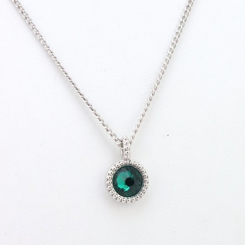 Collana con ciondolo - , verde