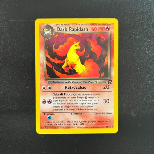 Pokemon card dark rapidash - card,