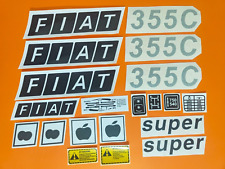 ADESIVI DECALCOMANIE  FIAT 355 C SUPER FRUTTETO PER TRATTORI FIAT 355 CINGOLATI