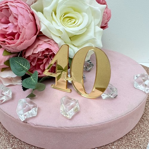 Ciondoli torta numero acrilico