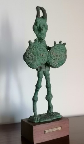 Scultura bronzo guerriero - in,