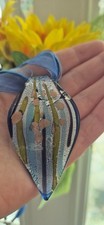Collana con ciondolo in vetro