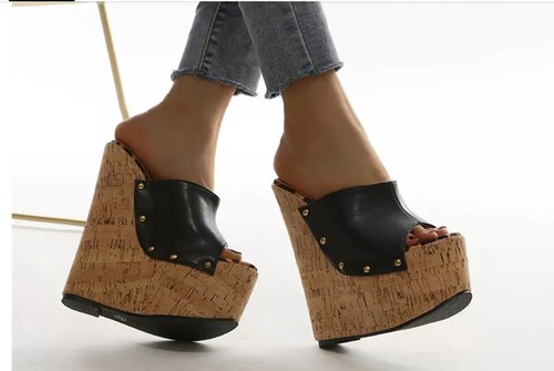 Sandali sabot ciabatte zeppa - sandali,
