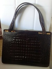 Bellissima borsa in vero coccodrillo. Con garanzia. 