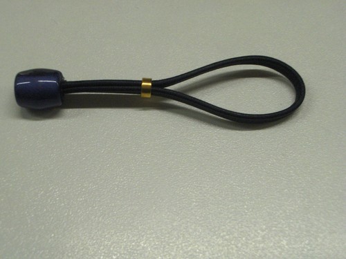 Bottone blu con - blu, pelle