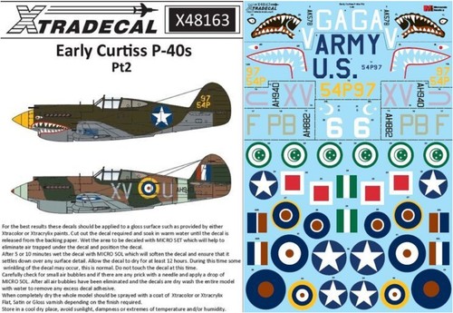Decalcomanie xtradecal 48 - decalcomanie, 1/48