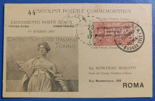 1917 esperimento posta aerea