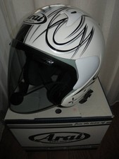 Casco Arai SZ-F Bianco/Navy/Argento 59,6 cm L Usato Protezione Gear