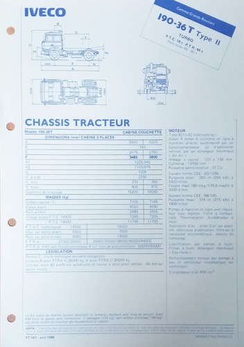 Brochure depliant francese