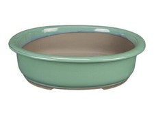 Vaso bonsai ovale smaltato