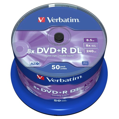 Dvd verbatim 8x dual - dvd,