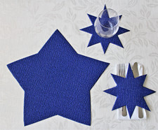 Tovagliette Americane Sottobicchieri Portaposate antiscivolo lavabili Stelle A