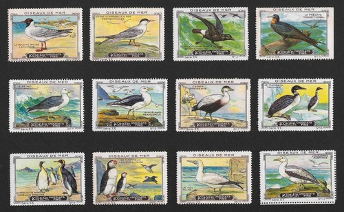 Poster stamps seabirds - stamps, seabirds’