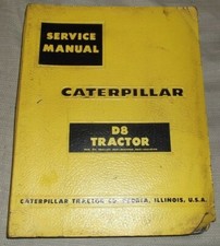 CAT CATERPILLAR D8 D8H TRATTORE DOZER OFFICINA ASSISTENZA RIPARAZIONE MANUALE LIBRETTO 35A 36A 46A