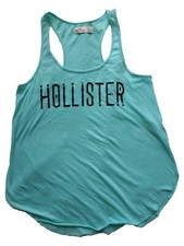 Maglia HOLLISTER Donna Taglia M Maglietta Shirt Woman Cotone Senza Manica 