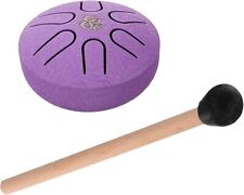 Mini Tamburo Antipioggia Lingua Acciaio Chakra Tamburo per Meditazione Yoga Educazione Musicale