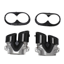 2 terminali di scarico neri