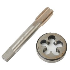 Set Rubinetto+Fustella CNC Alto Acciaio Inox Destro Industriale Metalmeccanico