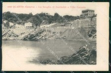 Genova Quarto Scoglio di Garibaldi Villa Carrara cartolina RT2662