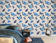 Carta da parati 3D blu