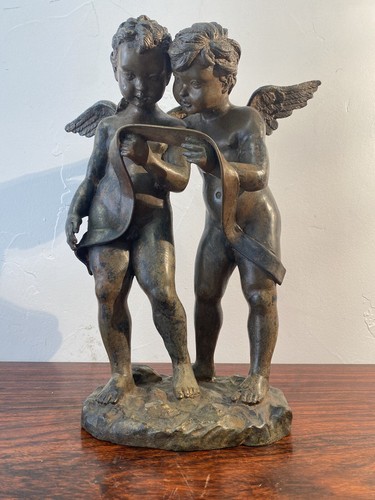 Sculpture groupe anges - d,