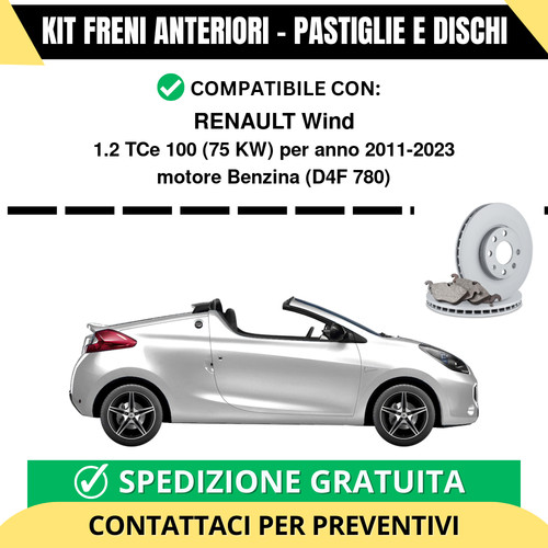 Kit freni anteriori - kit, (pastiglie