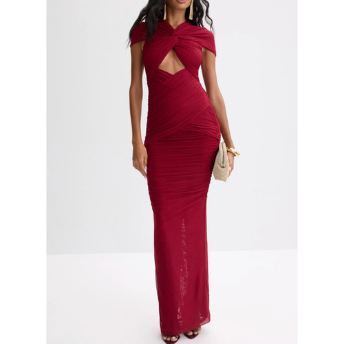 Maxi abito ronny kobo rosso - ronny,