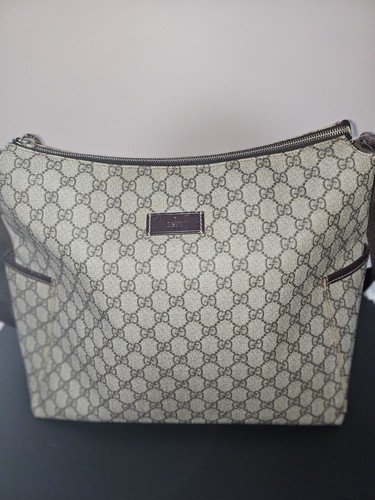 Gucci beige brown zip - beige,