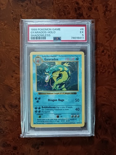 1999 gyarados shadowless holo - gyarados,