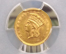 1862 $1 un dollaro ORO Liberty