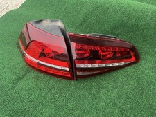 COPPIA FANALI FARI POSTERIORI A LED GOLF 7 VII, FULL LED ROSSO, ORIGINALI