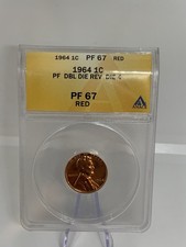 1964 PF67 Red Proof One Cent